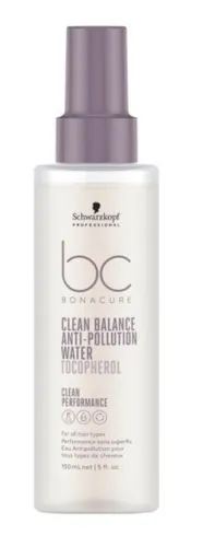 Schwarzkopf Professional BC Bonacure, Clean Balance, Anti-Poluttion Water (Ochronny spray do włosów)