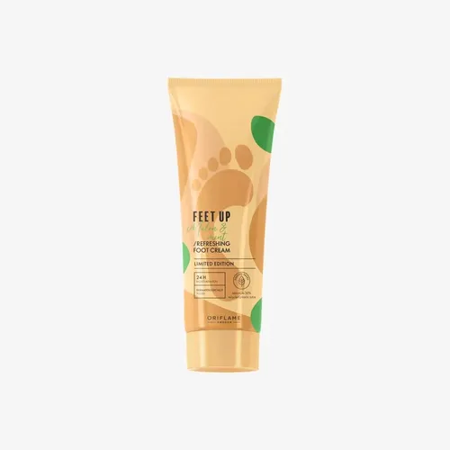 Oriflame Feet Up, Melon & Mint,  Refreshing Foot Cream (Melon i Mięta, Odświeżający krem do stóp)