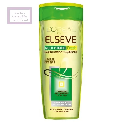 L'Oreal Paris Elseve Multi - Vitamine Fresh, Łagodny szampon pielęgnacyjny