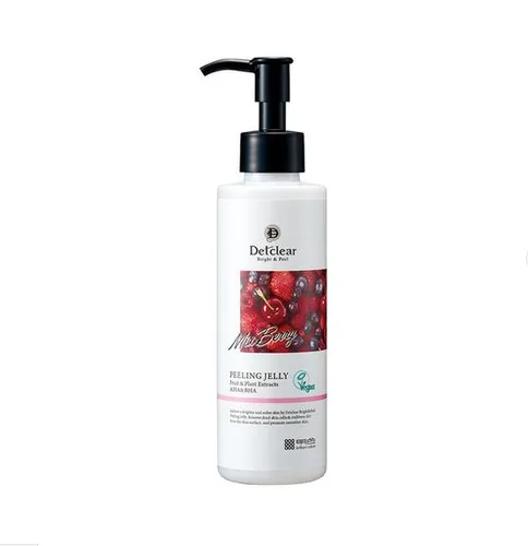 Detclear Bright & Peel, Mix Berry Peeling Jelly (Peelingujący żel enzymatyczny do twarzy o zapachu owoców jagodowych)