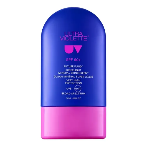 Ultra Violette Future Fluid, Superlight Mineral Sunscreen SPF 50+ (Cynkowy lekki fluid z filtrem SPF 50+)