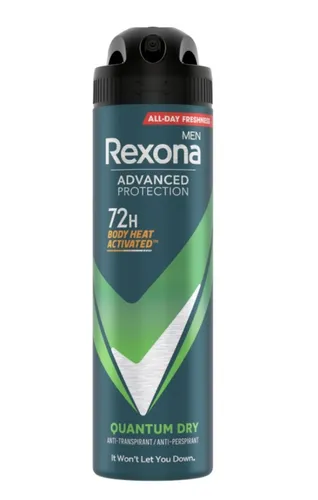 Rexona Men Adavanced Protection, Quantum Dry,  72H Anti-Perspirant Spray (Antyperspirant w sprayu)