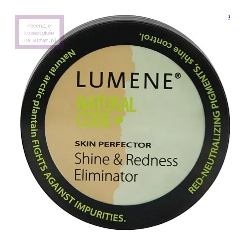 Lumene Natural Code, Skin Perfector Shine & Redness Eliminator (Puder maskujący)