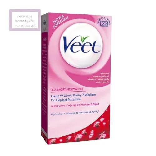 Veet Plastry do depilacji na zimno dla skóry normalnej z masłem shea i wyciągiem z czerwonych jagód - 2