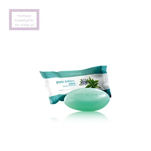 Oriflame Pure Nature, Organic Tea Tree & Rosemary Purifying Soap Bar (Oczyszczające mydełko z olejkiem z drzewa herbacianego i rozmarynu