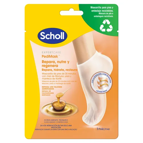Scholl Manuka Honey Pedimask (Maska głęboko odżywiająca do nóg)