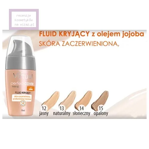 Joko Virtual, Perfect Cover Make-up, Fluid kryjący z olejem jojoba