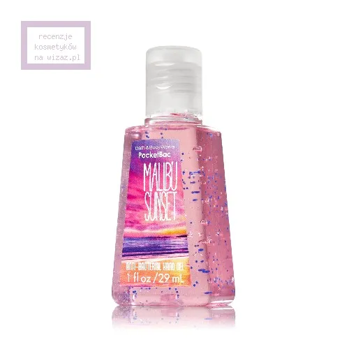 Bath & Body Works PocketBac, Malibu Sunset, Anti - Bacterial Hand Gel (Antybakteryjny żel do rąk)