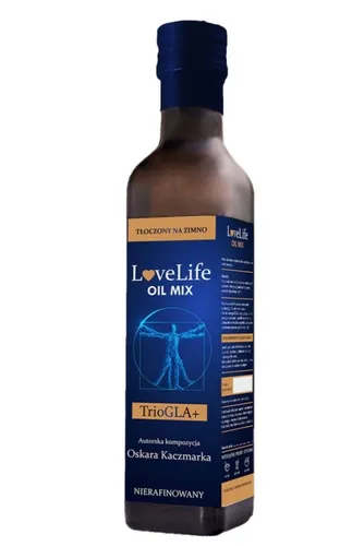 Love Life Skin by med.Marci TrioGLA+ by Oskar Kaczmarek, Mix olejów zimnotłoczonych na piękną skórę i włosy, Suplement diety