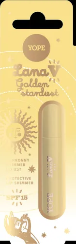 Yope Lana V, Golden Stardust, Ochronny balsam do ust SPF15