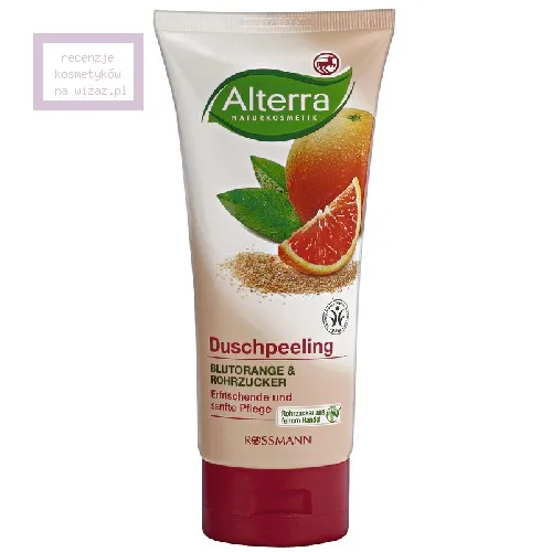 Alterra Duschpeeling Blutorange & Rohrzucker (Peeling pod prysznic `Czerwona pomarańcza i cukier trzcinowy`)