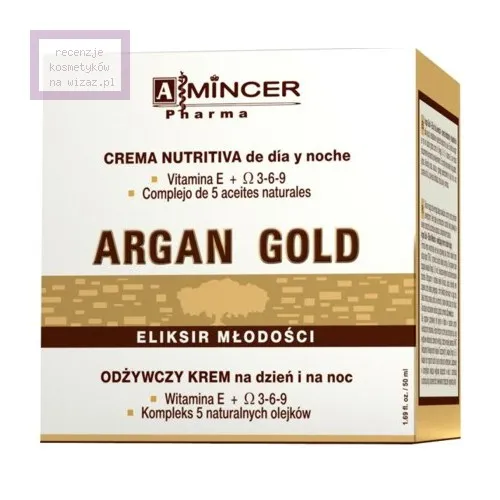 Mincer Pharma Argan Gold Eliksir Młodości, Odżywczy krem na dzień i na noc