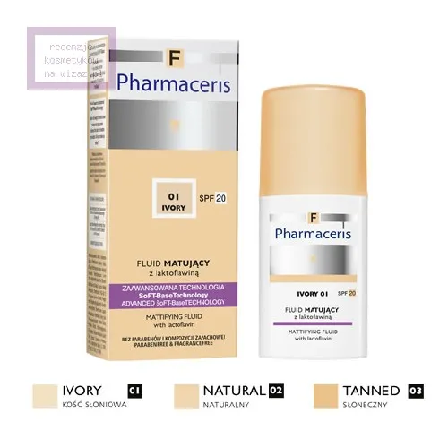 Pharmaceris F, Fluid matujący z laktoflawiną SPF 20