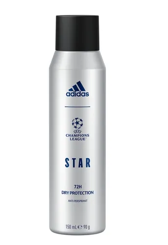 Adidas Uefa Champions League, Star, 72H Dry Protection Anti-Perspirant Spray (Antyperspirant w sprayu)