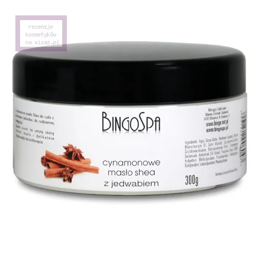 BingoSpa Cynamonowe masło shea z jedwabiem