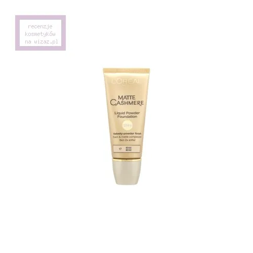 L'Oreal Paris Matte Cashmere Liquid Powder Foundation (Podkład stapiający się ze skórą, pudrowy efekt przez 12 godzin)