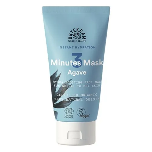 Urtekram Instant Hydration, 3 Minutes Mask Agave (3 minutowa maseczka do twarzy z agawą)