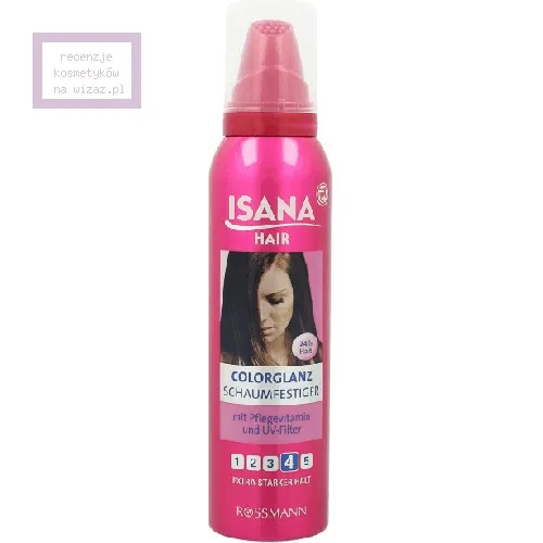 Isana Hair, Colorglanz, Schaumfestiger (Pianka do włosów z witaminami i filtrem UV) - 2