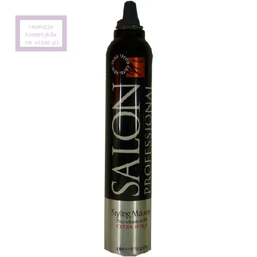 Shelley Salon Professional, Styling Mousse with Pro - Vitamin B5 Extra Hold (Mocna pianka do włosów)