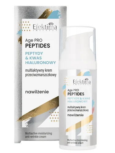Efektima Age Pro Peptides, Peptydy & Kwas Hialuronowy, Nawilżenie, Multiaktywny krem przeciwzmarszczkowy