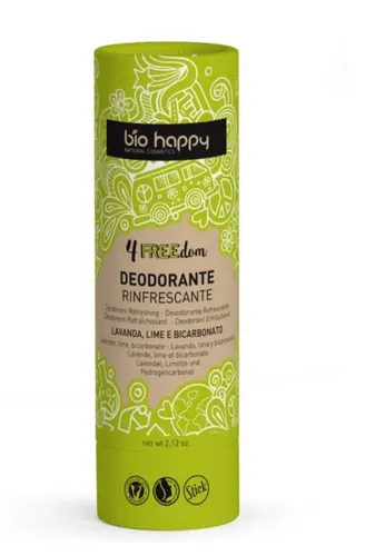 Bio Happy Lime, Refreshing Deodorant Stick (Limonka, Odświeżający dezodorant w sztyfcie)