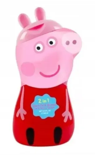 Air-Val International Peppa the Pig, Shower Gel & Shampoo for Kids 2 in 1 (Świnka Peppa, Żel pod prysznic i szampon dla dzieci 2w1)