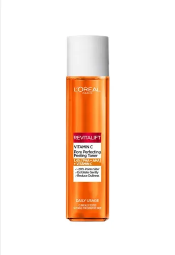 L'Oreal Paris Revitalift, Vitamin C Pore Perfecting Peeling Toner (Tonik do twarzy z witaminą C)