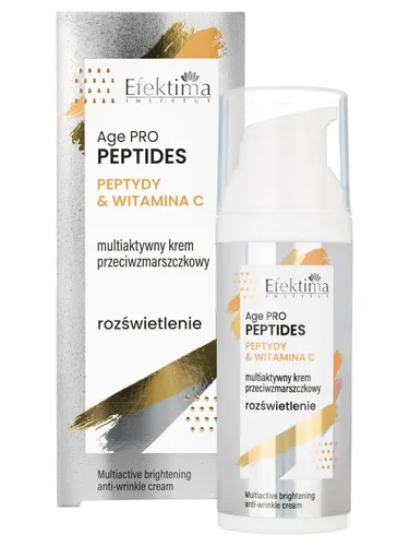 Efektima Age Pro Peptides, Peptydy & Witamina C, Rozświetlenie, Multiaktywny krem przeciwzmarszczkowy