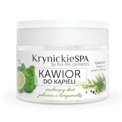 Krynickie Spa Jałowiec z bergamotką, Kawior do kąpieli