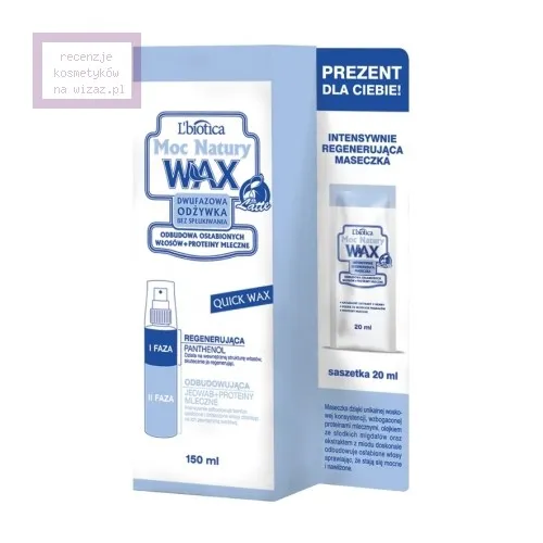 L'biotica Quick Wax (Dwufazowa odżywka w sprayu bez spłukiwania do włosów osłabionych)