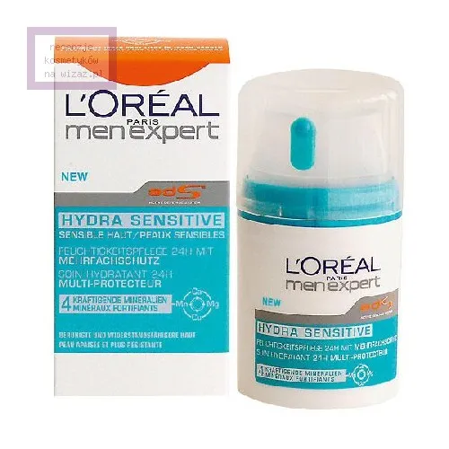 L'Oreal Paris Men Expert, Hydra Sensitive (Krem nawilżający do skóry wrażliwej)