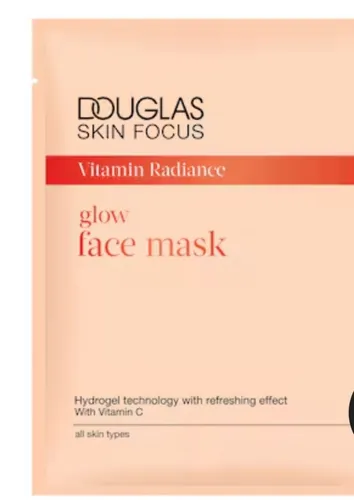 Douglas Collection Skin Focus, Glow Face Mask (Rozświetlająca maseczka do twarzy w płachcie)