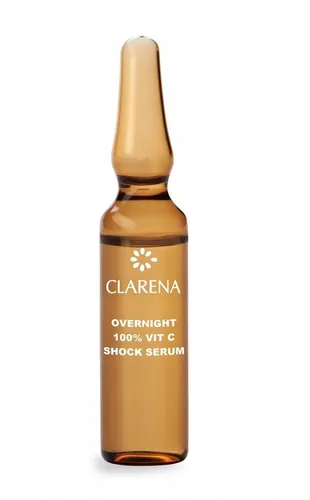 Clarena Overnight 100% Vit C Shock Serum (Odmładzające serum w ampułce na noc) - 1