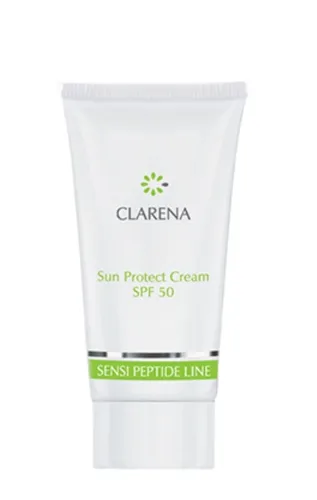 Clarena Sensi Peptide Line, Sun Protect Cream SPF50 (Krem przeciwsłoneczny SPF50)