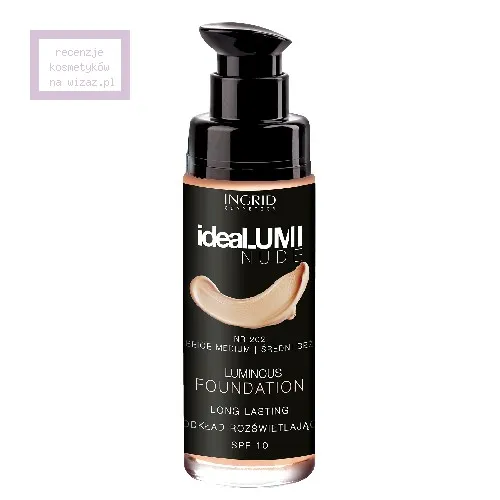Ingrid Cosmetics IdeaLUMI Nude, Podkład rozświetlający do twarzy z kwasem hialuronowym  SPF 15 - 2