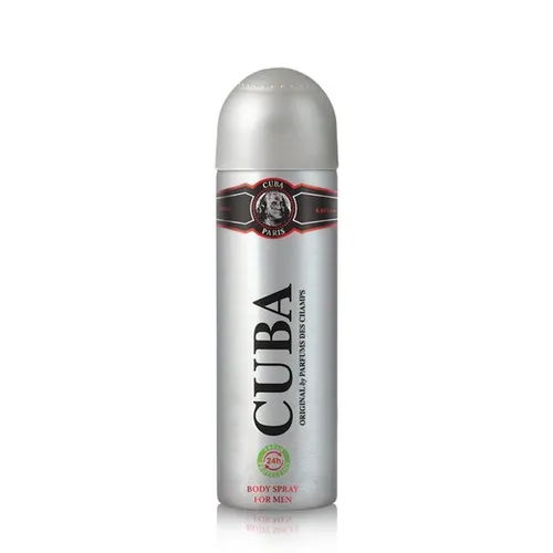 Cuba Paris Black, Body Spray for Men (Dezodorant w sprayu dla mężczyzn)