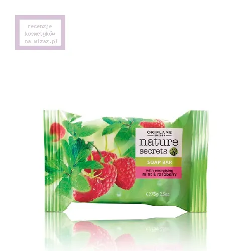 Oriflame Nature Secrets, Soap Bar with Energising Mint & Raspberry (Mydełko z energetyzującą miętą i maliną)