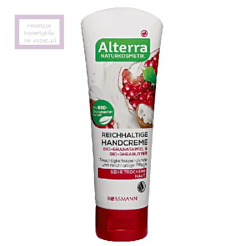 Alterra Granatapfel & Sheabutter, Reichhaltige Handcreme (Wieloskładnikowy krem do rąk `Granat i masło shea`) - 2