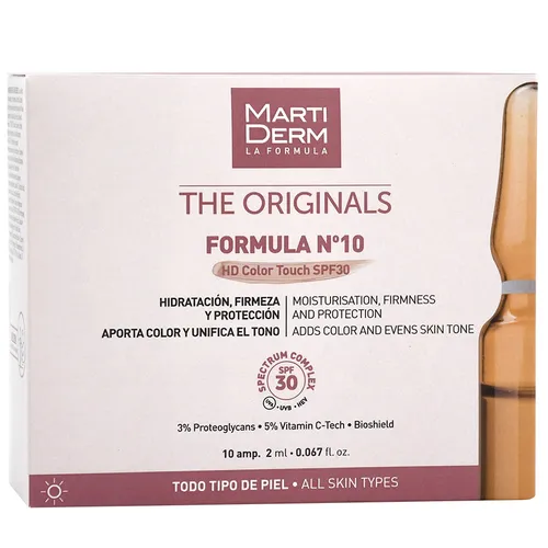 MartiDerm The Originals, Formula No.10 (Nawilżająco-ujędrniające serum do twarzy w ampułkach)