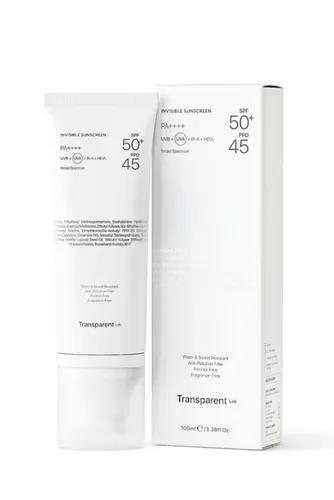 Transparent Lab Invisible Sunscreen SPF50+ PPD45 (Niewidoczny krem przeciwsłoneczny SPF50+)
