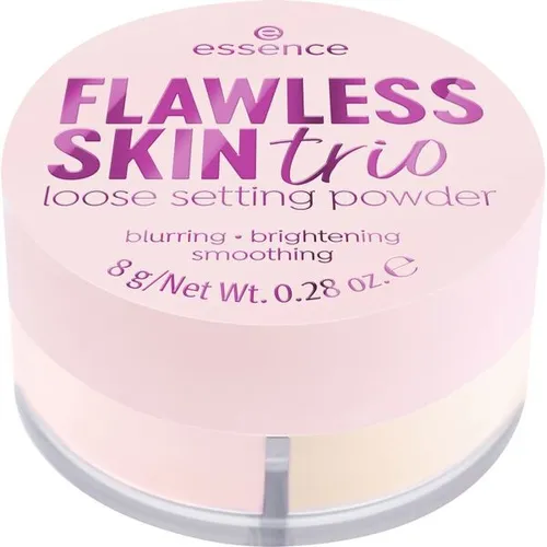 Essence Flawless Skin, Trio Loose Setting Powder (Sypki puder do twarzy)