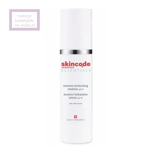 Skincode Switzerland Essentials, Intensive Moisturizing Emulsion SPF 10 (Intensywnie nawilżająca emulsja do twarzy)