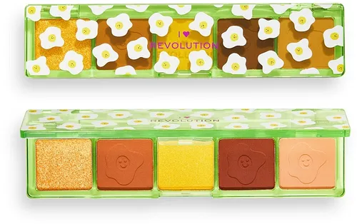 I Heart Revolution Fried Egg, Mini Match Eyeshadow Palette (Paleta cieni do powiek)