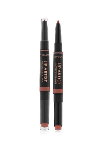Catrice Lip Artist, Matte Lipstick & Liner (Kredka i szminka do ust 2 w 1)