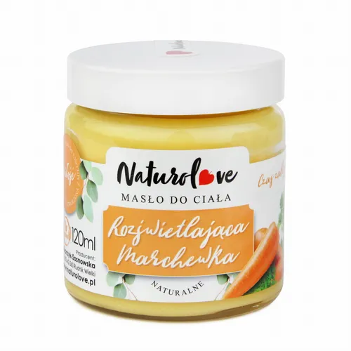 Naturolove Naturalne masło do ciała 'Rozświetlająca marchewka' - 1