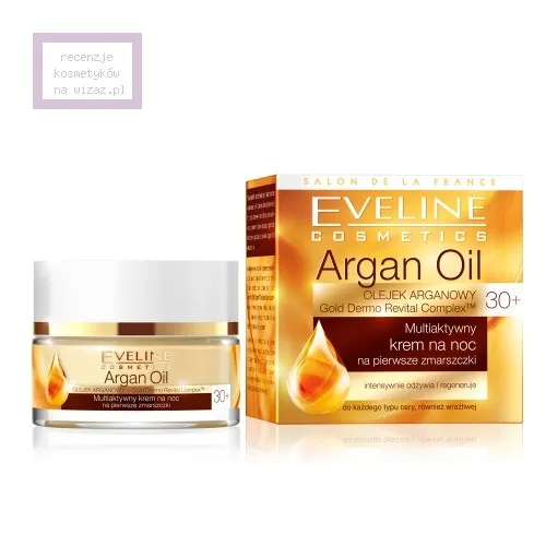 Eveline Cosmetics Argan Oil, Multiaktywny krem na noc na pierwsze zmarszczki 30+