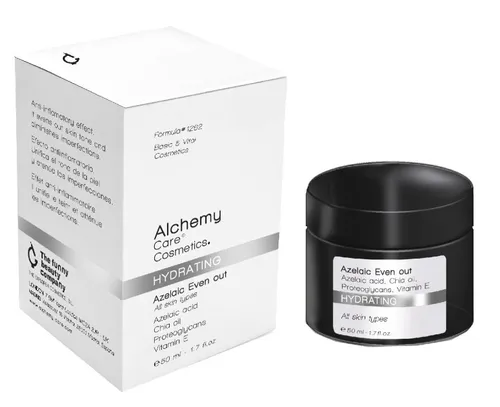 Alchemy Care Cosmetics Hydrating, Azelaic Even Out Cream (Nawilżający krem do twarzy z kwasem azelainowym)