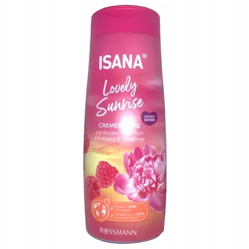 Isana Lovely Sunrise, Creamy Shower Gel (Malina i piwonia, Żel pod prysznic)