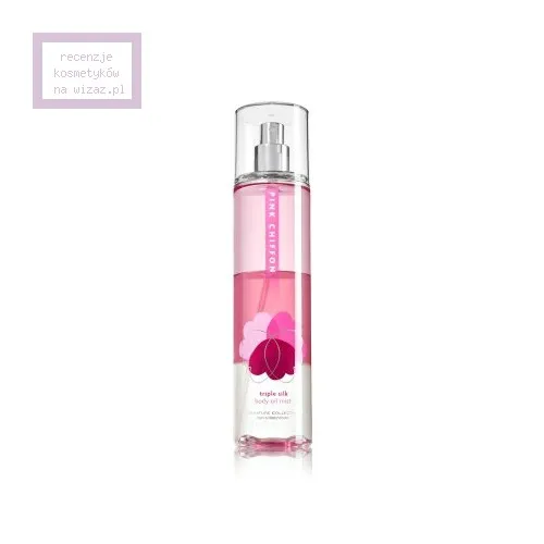 Bath & Body Works Pink Chiffon Triple Silk Body Oil Mist (Zapachowy olejek do ciała w sprayu)