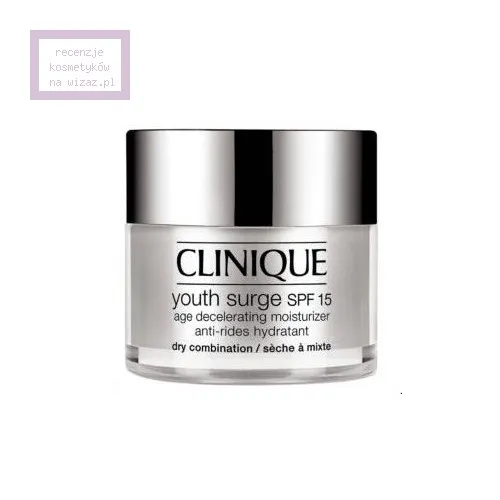 Clinique Youth Surge, Age Decelerating Moisturizer SPF 15 (Krem przeciw oznakom starzenia się do cery suchej i mieszanej)